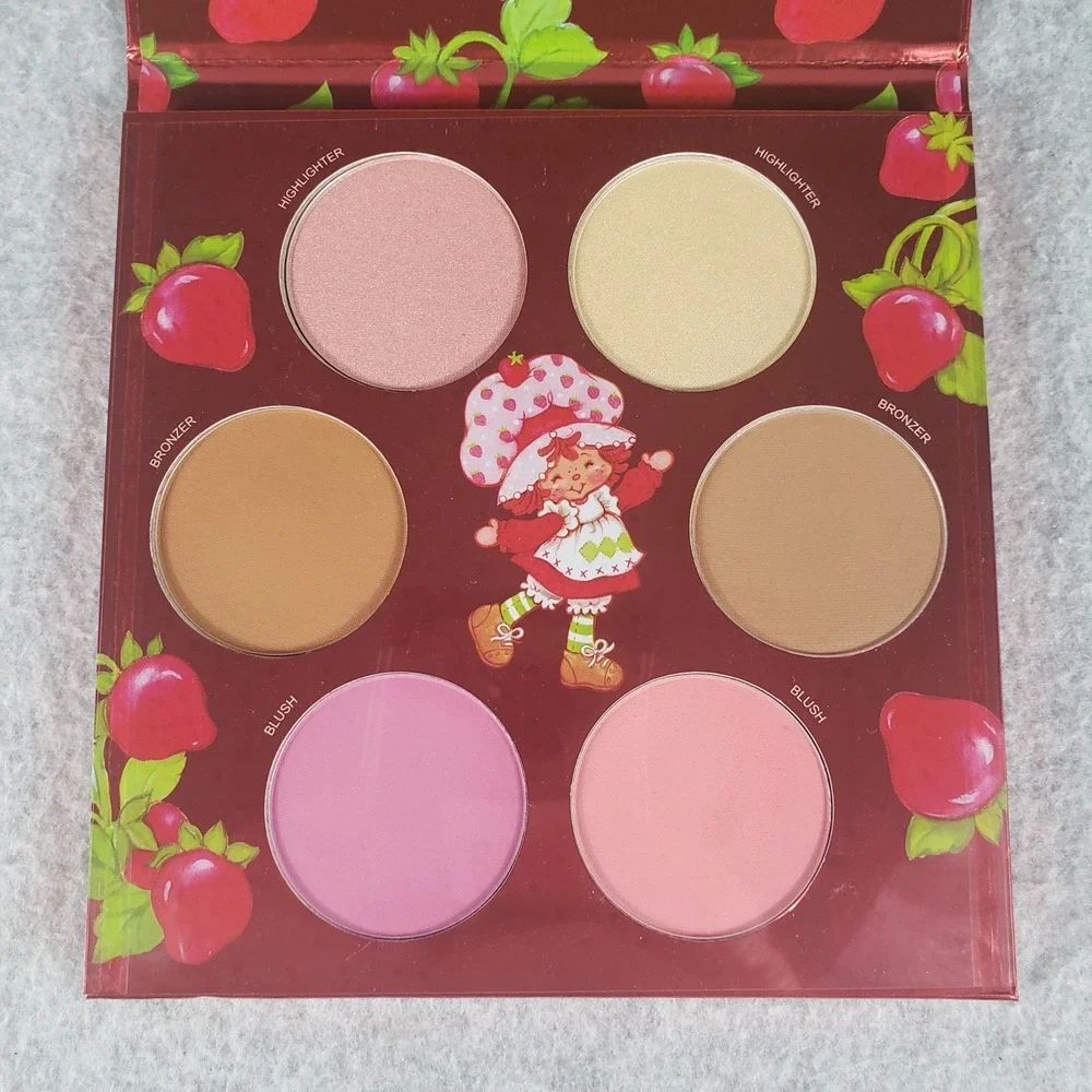 Strawberry Shortcake Eyeshadow Blush Palette & 2pk Lip Balm Set Taste Beauty NIB